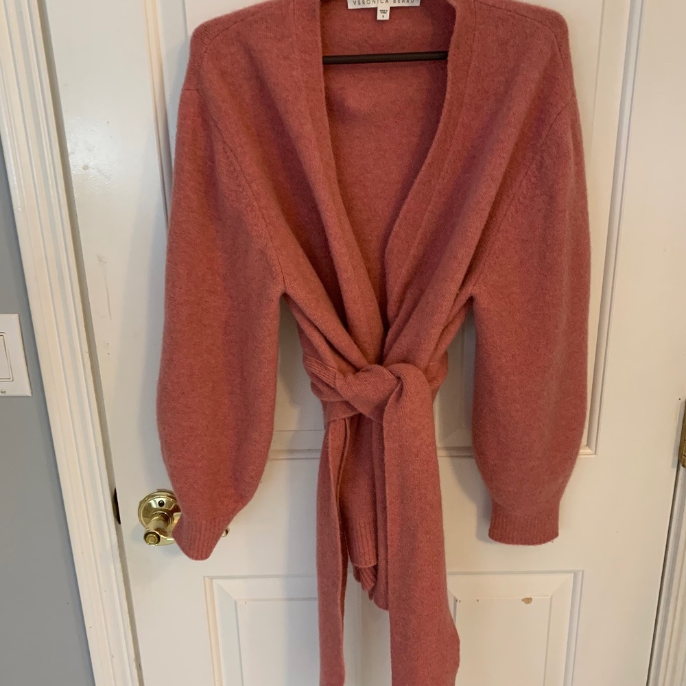 Veronica Beard size small pink wrap sweater